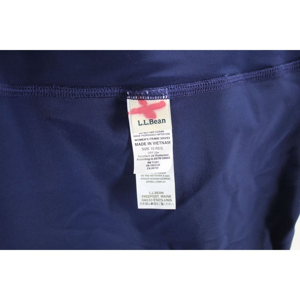NWT LL Bean Darkest Navy Shaping Swimwear Swim Skirt Size 10 Retail: $69.95 - Picture 7 of 8